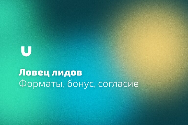 Форматы и форма «Ловца лидов»